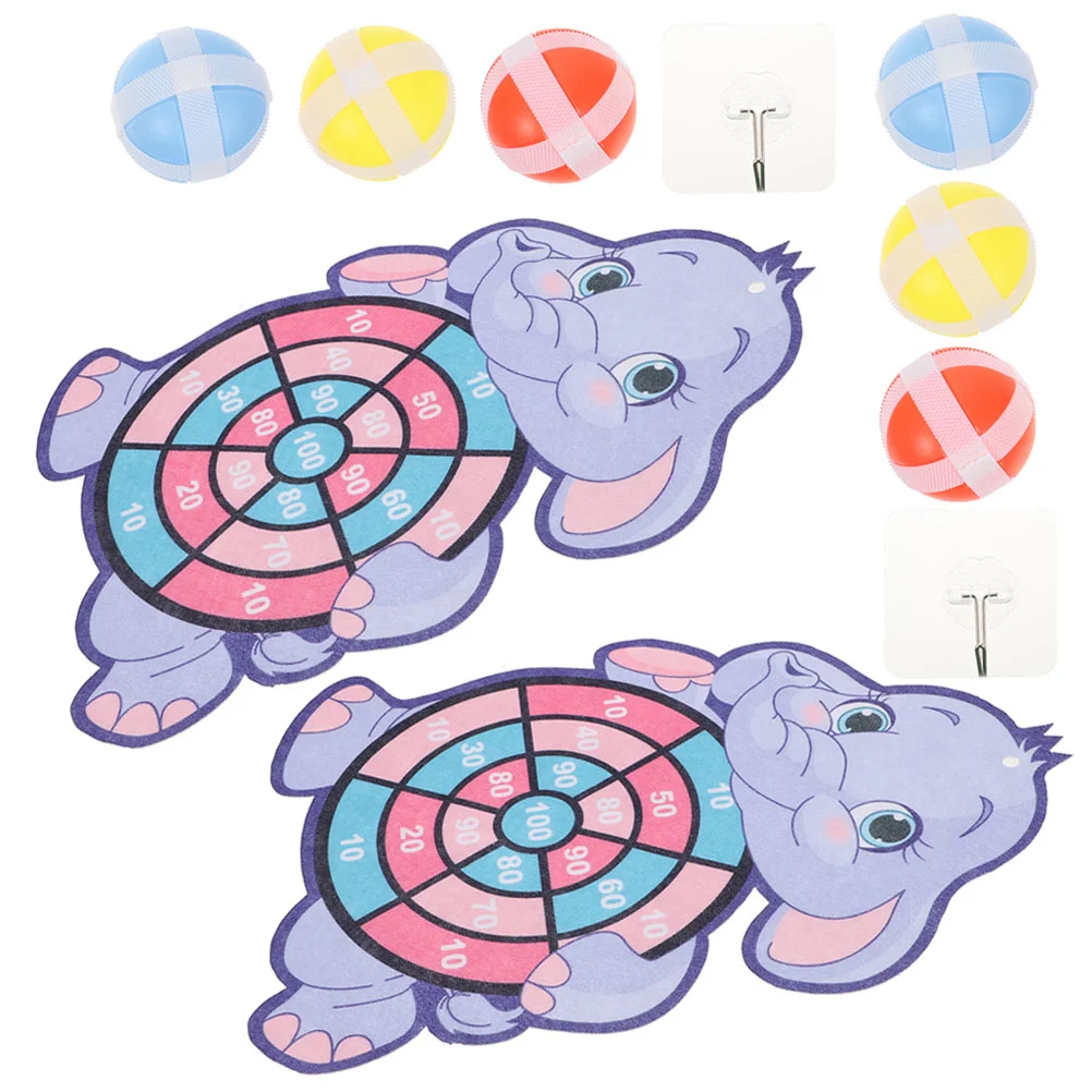 

2 Sets Toddlers Dart Board Game with Sticky Balls Kids Dart Board Game Toy