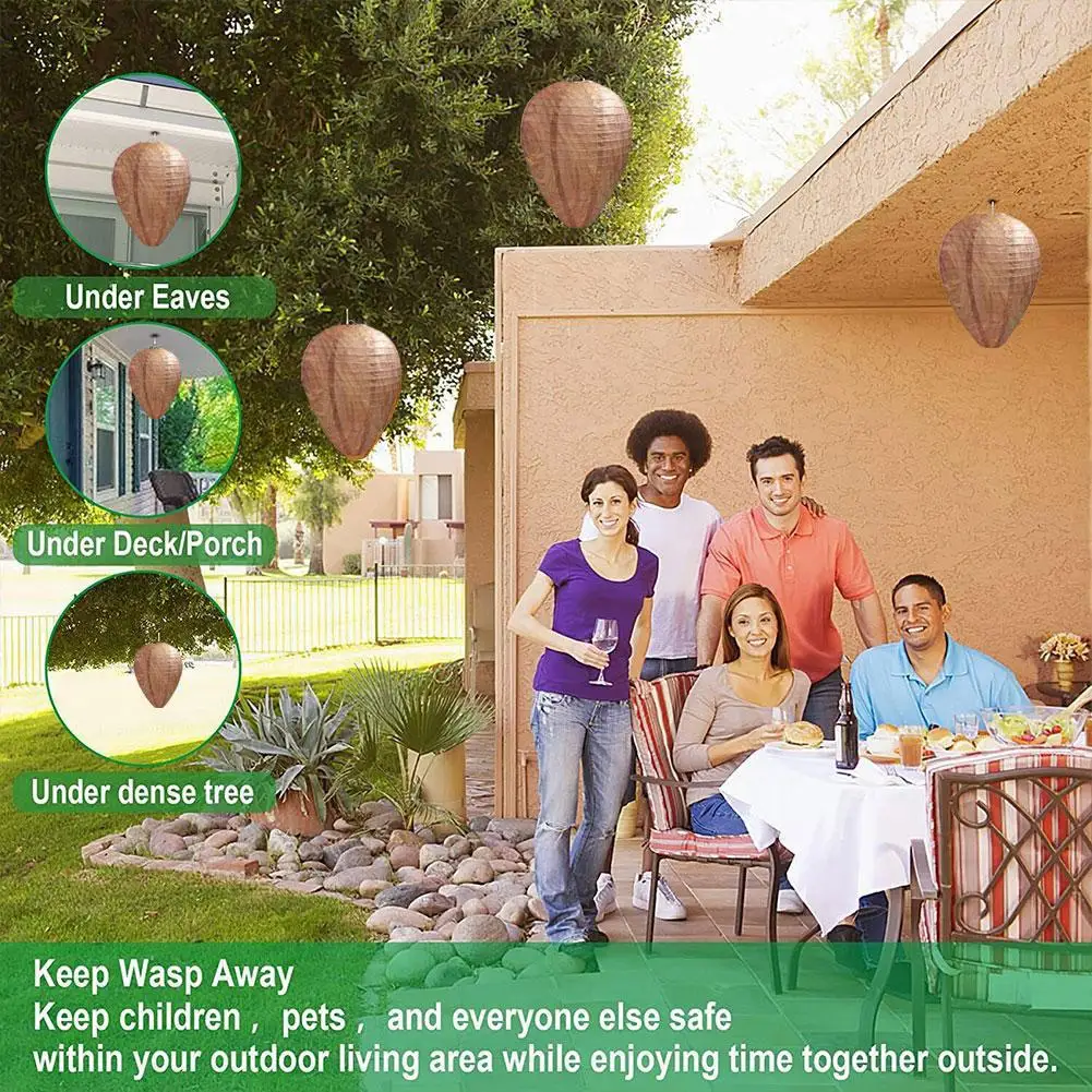 

Simulated Honeycomb Water Driven Hive Cage Waterproof Beehive Bee Garden Fake Lanterns Nest Decoy Trap Repellent Non-toxic Z2x5