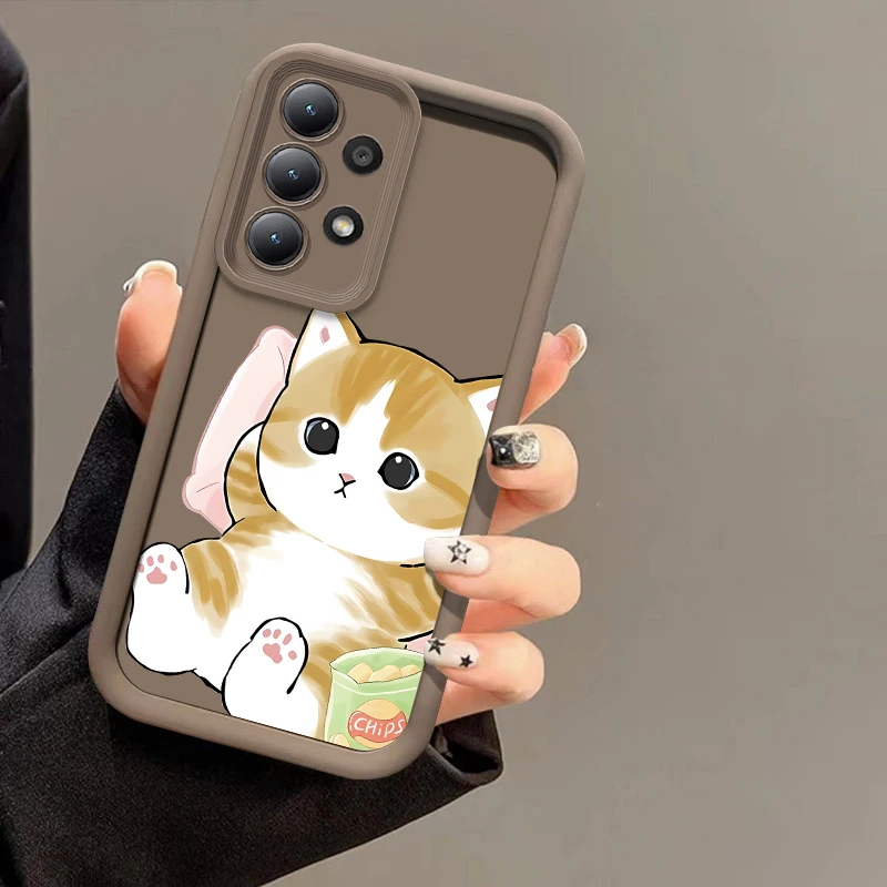 Cute Anime Cat Silicone Soft Phone Case Cover