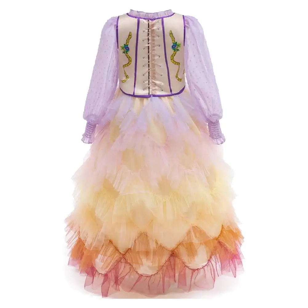 Lucy Gray Baird Cosplay Kids Girls Fantasia Tops Skirts Movie Hunger Cosplay Games Songbirds Disguise Child Halloween Cloth
