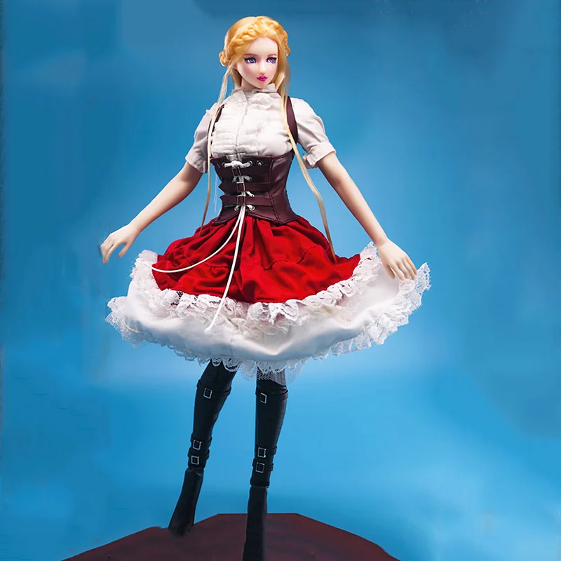 

FASToys FA-18-07 1/6 Scale Female Soldier Little Red Riding Hood Gothic Lolita Clothes Model Fit 12 Inch TBL Action Figure Body