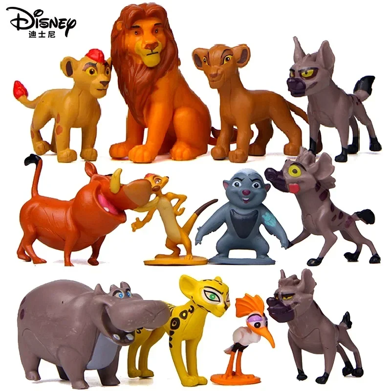 12 Pz/Set Disney Movie The Lion King Simba Nala Pvc Figure Anime Action Figures Bambole Modello Bambini Regalo Di Compleanno Bambole Giocattoli