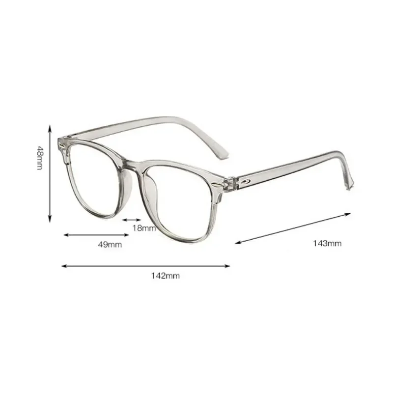 Glasses Retro Transparent Frame Plain Men Women Anti Blue Light Glasses Party Decorate Eyeglasses Fake plain glasses