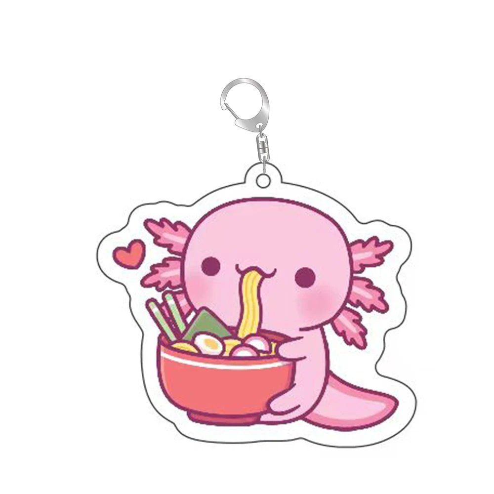 Portachiavi Kawaii Axolotl Morbido E Carino - Ciondolo Estetico Per Zaino, Borsa E Chiavi - Regalo Simpatico Per Amiche E Ragazze