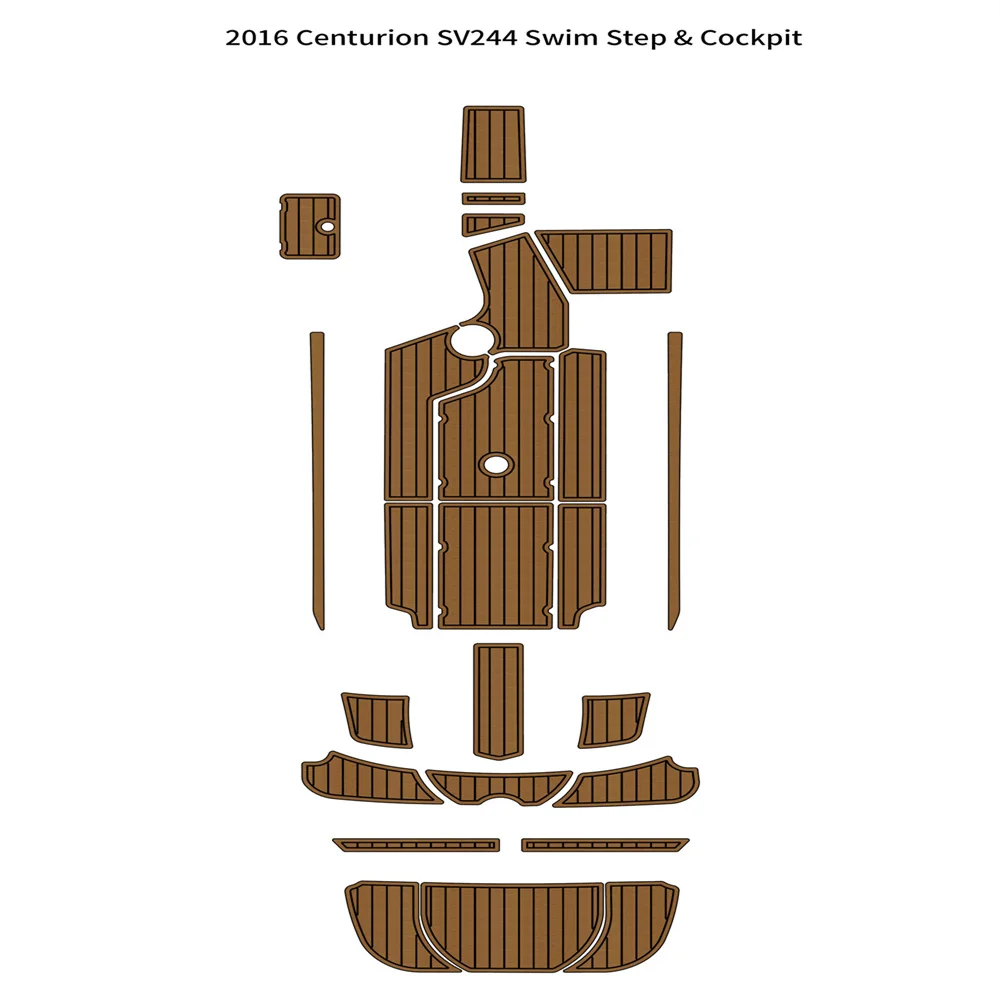 

2016 г., Centurion SV244, платформа для плавания, подстилка для кабины, напольный коврик из EVA пены, тикового цвета