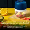Wireless Electric Mini Garlic Press 250ml Auxiliary Food Cooking Machine Small Ha Household Kitchen Tools Meat Grinder Pepper 2