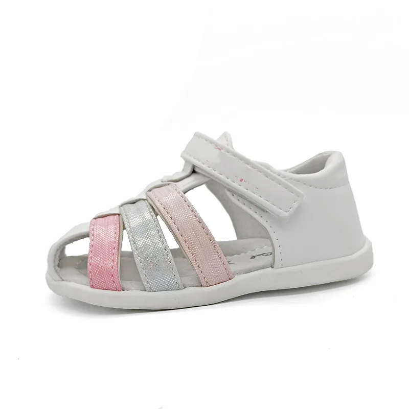 Super Quality 1pair Fashion Summer Children Orthopedic girl Sandals ,inner Genuine Leather, Kids Baby antiskid Soft Shoes