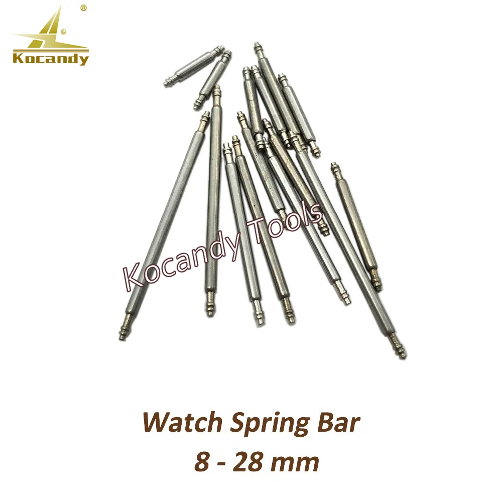 Watch Repair Tool 300 pcs Stainless Steel Double Flanges 8-28mm Watch Band Spring Bars Strap Link Pins Tool Deal for Watchmaker