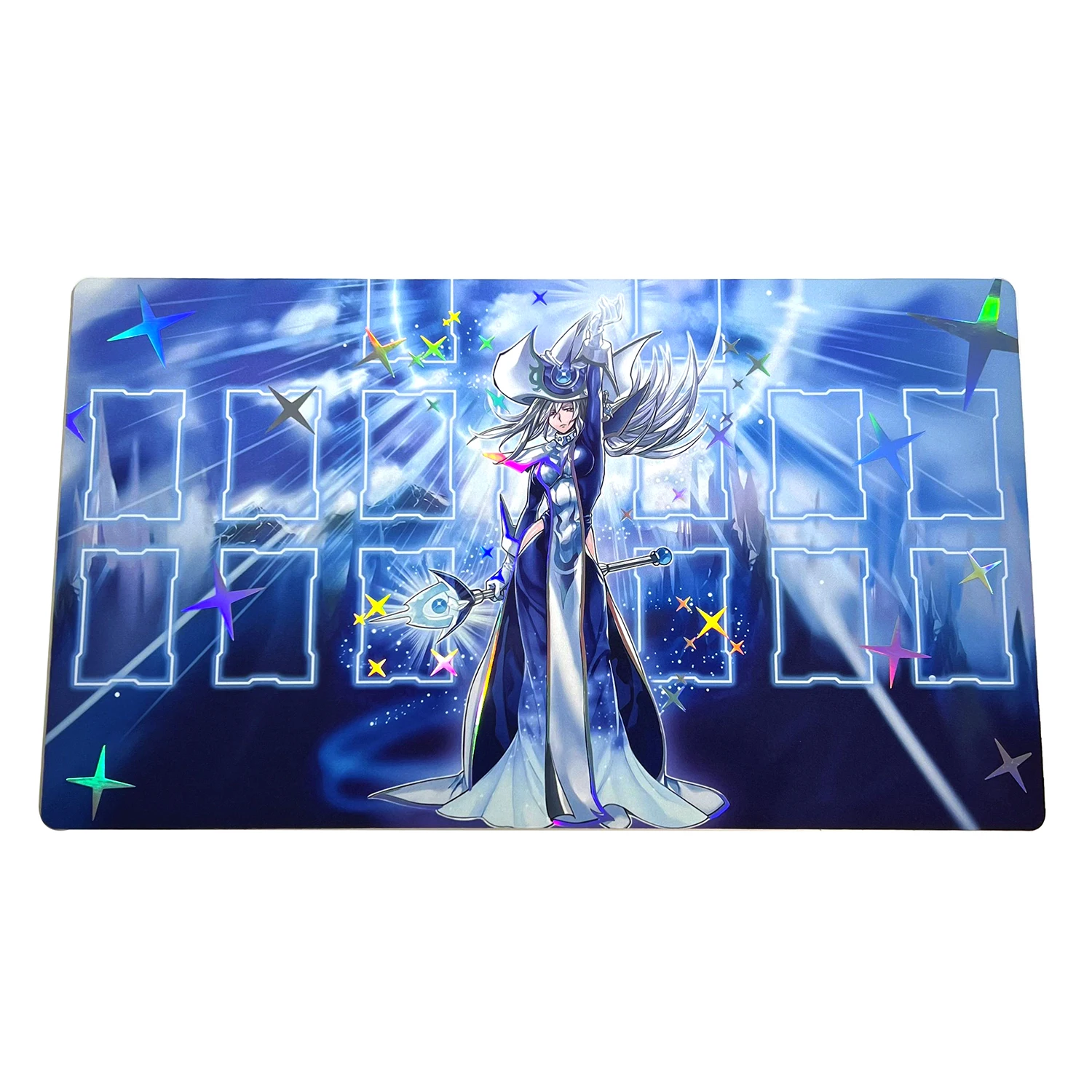 Yu-gi-oh Blue-eyesカスタムプレイマット、都会最大Snapdragon箔