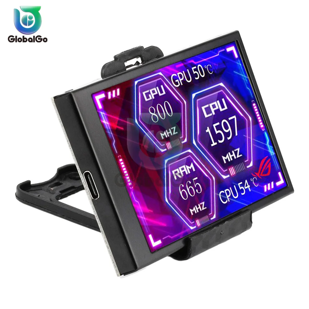3.5ġ IPS C ǻ  ȭ CPU GPU RAM HDD  328*480 USB  г   AIDA64 Windows 10 11