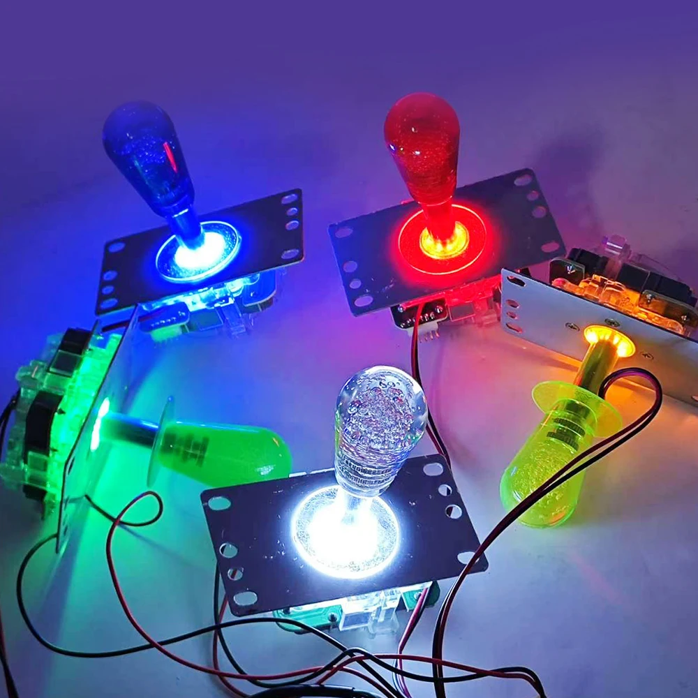 Arcade LED joystick 5V Illuminated colorful led light joystick for arcade Machine, claw crane/vending machines