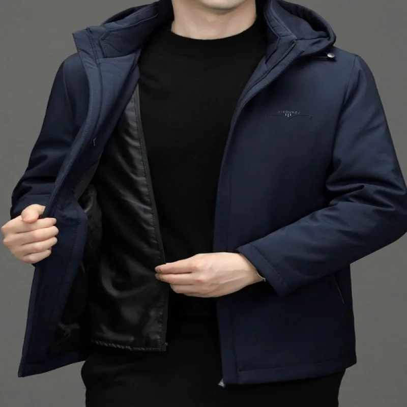 

Warm winterfashionableLive Broadcast Supply in Stock off-Season down Detachable Liner Middle-Aged Business Leisure Men's Medium