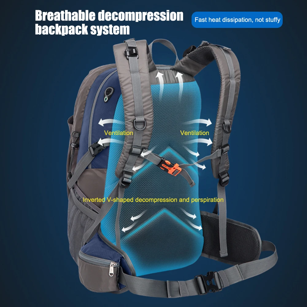 40l Waterproof Outdoor Sports Backpack 