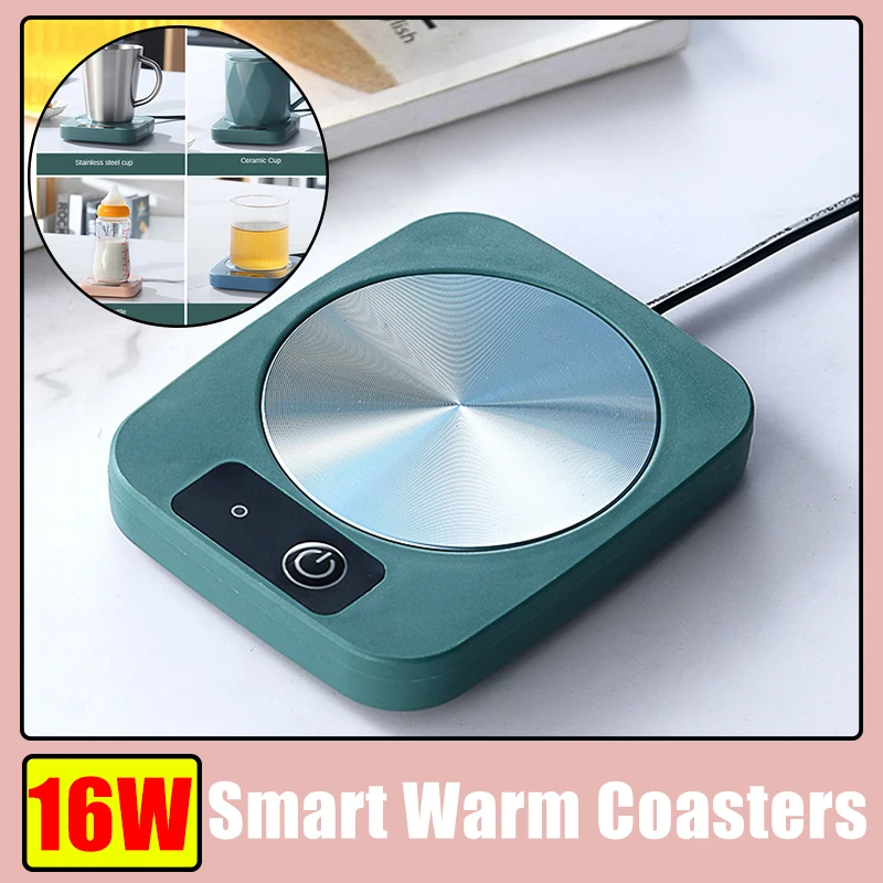 

Подставка под кружку с теплой температурой, умная изоляция с подогревом, подставка под кружку для дома и офиса, устойчивая к постоянной температуре 55 ℃, подставка под кружку