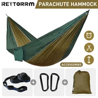 Single Camping Hammock 220x100cm Durable Safety Adult Indoor Outdoor Hanging Sleeping Removable Soft Bed Travel Can hold 500lbs 1
