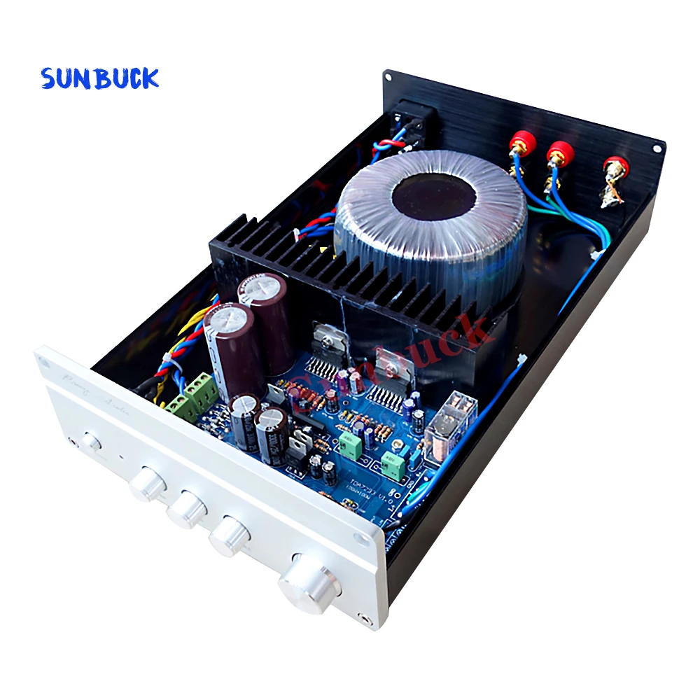 

Sunbuck AT100 TDA7293 with three-segment tone circuit Amplifier 100W*2 Power Amplifier Audio