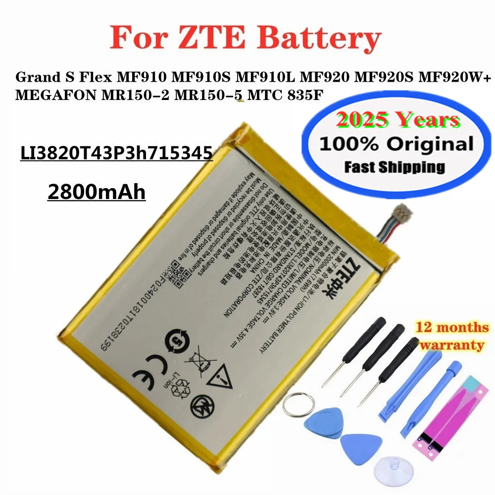 LI3820T43P3h715345 Original Battery For ZTE Grand S Flex MF910