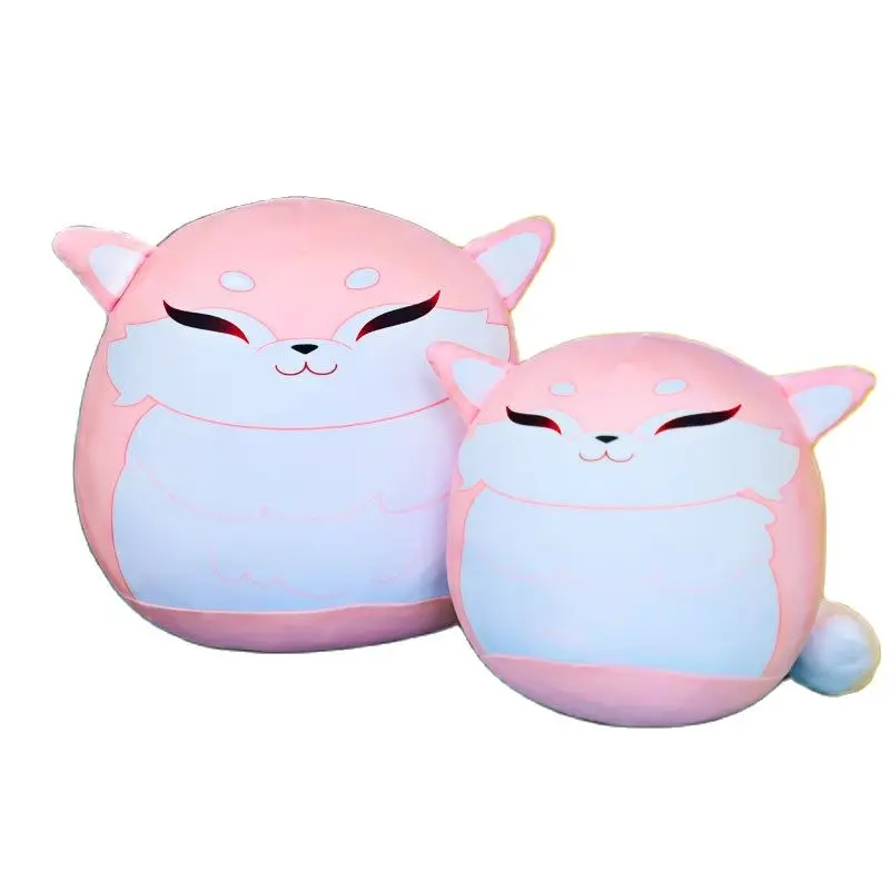 

14-40cm Soft Pink Fox Yae Miko Plush Toy Stuffed Anime Genshin Impact Yae Miko Fox Throw Pillow Cosplay Props Kawaii Plushies