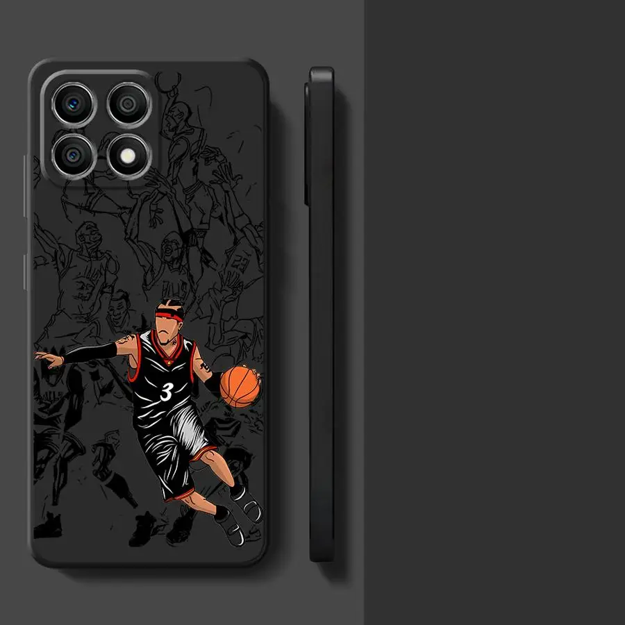 Sleek Black Soft Football Design Phone Cover Case
