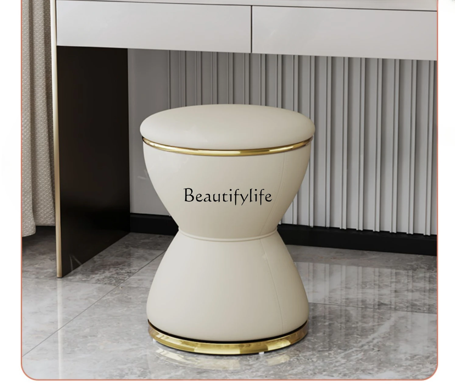 

Simple Home Light Luxury Advanced Photography Girls' Bedroom Dressing Table Makeup Chair