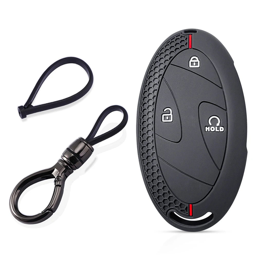 Premium Silicone Key Cover | Stylish Car Key Protector & Accessory with Chain