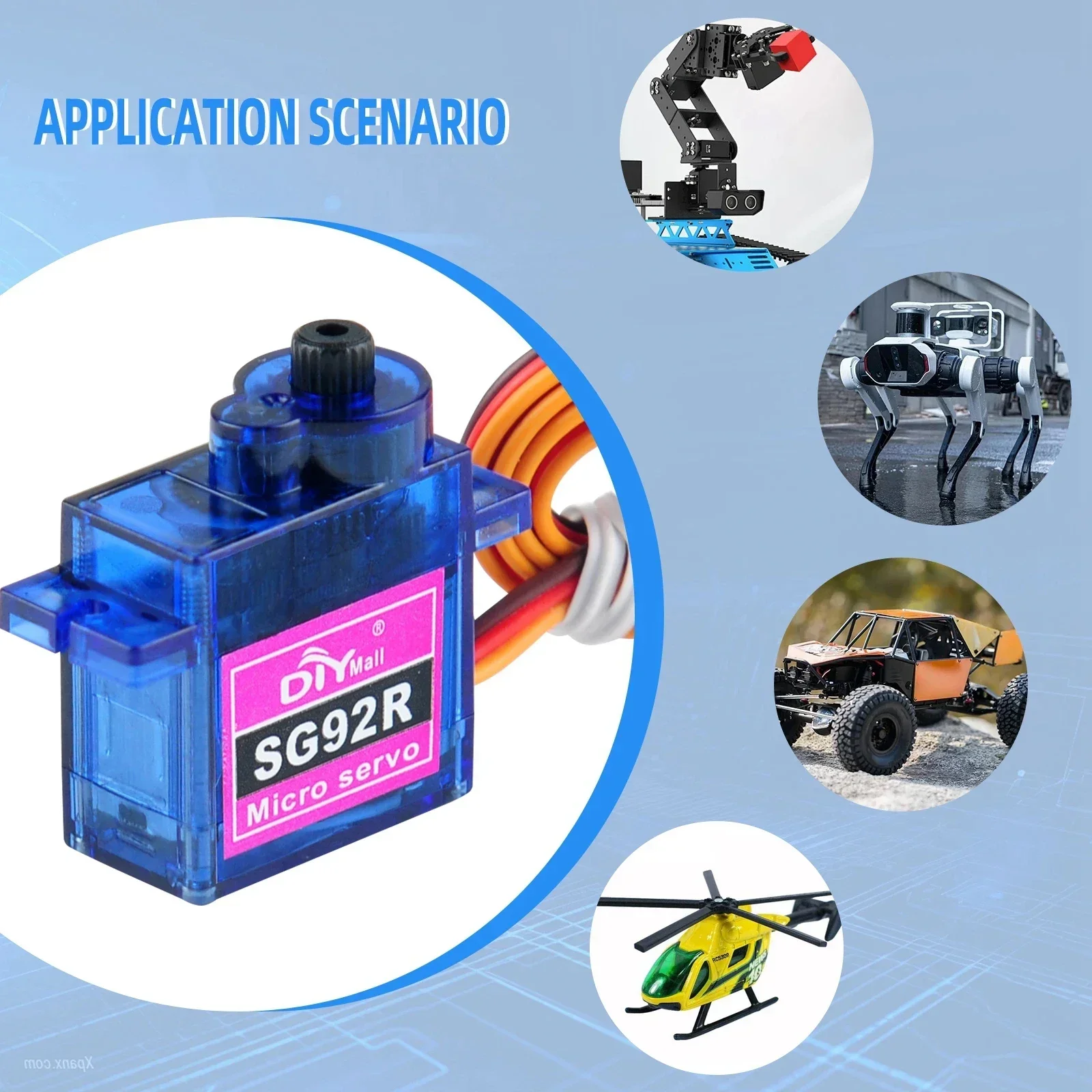Micro Servomoteur SG92R 9g Rotation Continue 360° 270° 180° RC