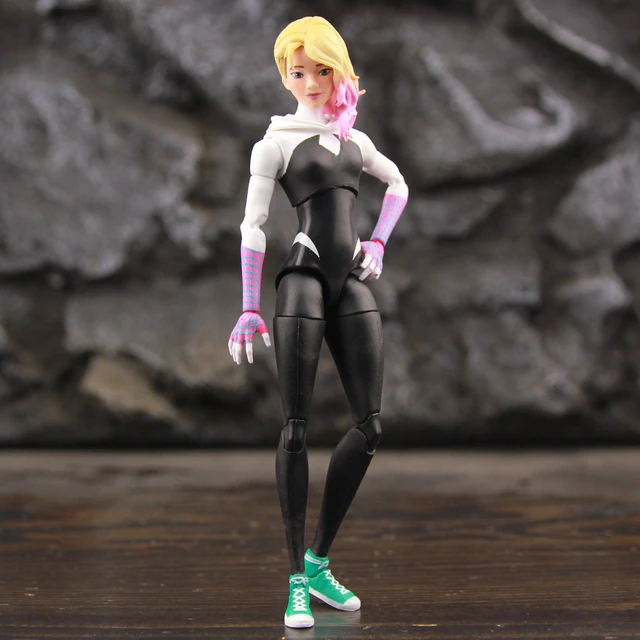 スパイダーバースのアクションフィギュア,Spider Gwen stacy 6インチの