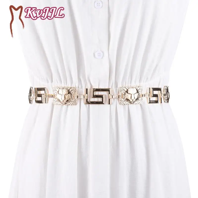 

Fashion Circle Metal Waist Chain Belt Women'S Gold Silver Hollow Out Chain Waistband Hip Hop Style Waist Belts Dress Accessor