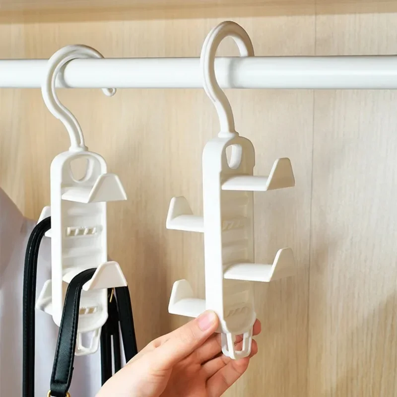 Borsa portaoggetti per armadio, strumento multifunzionale, appendiabiti senza tracce, gancio appendiabiti per cappelli da porta senza fori.