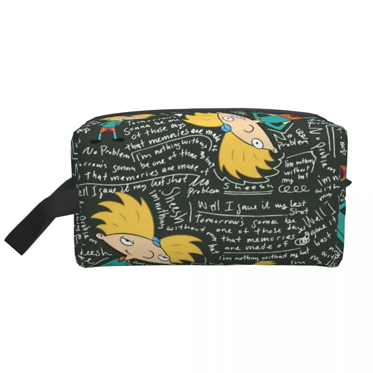 

Travel Hey Arnold Anime Animation Toiletry Bag Portable Helga Pataki Makeup Cosmetic Organizer Women Beauty Storage Dopp Kit Box