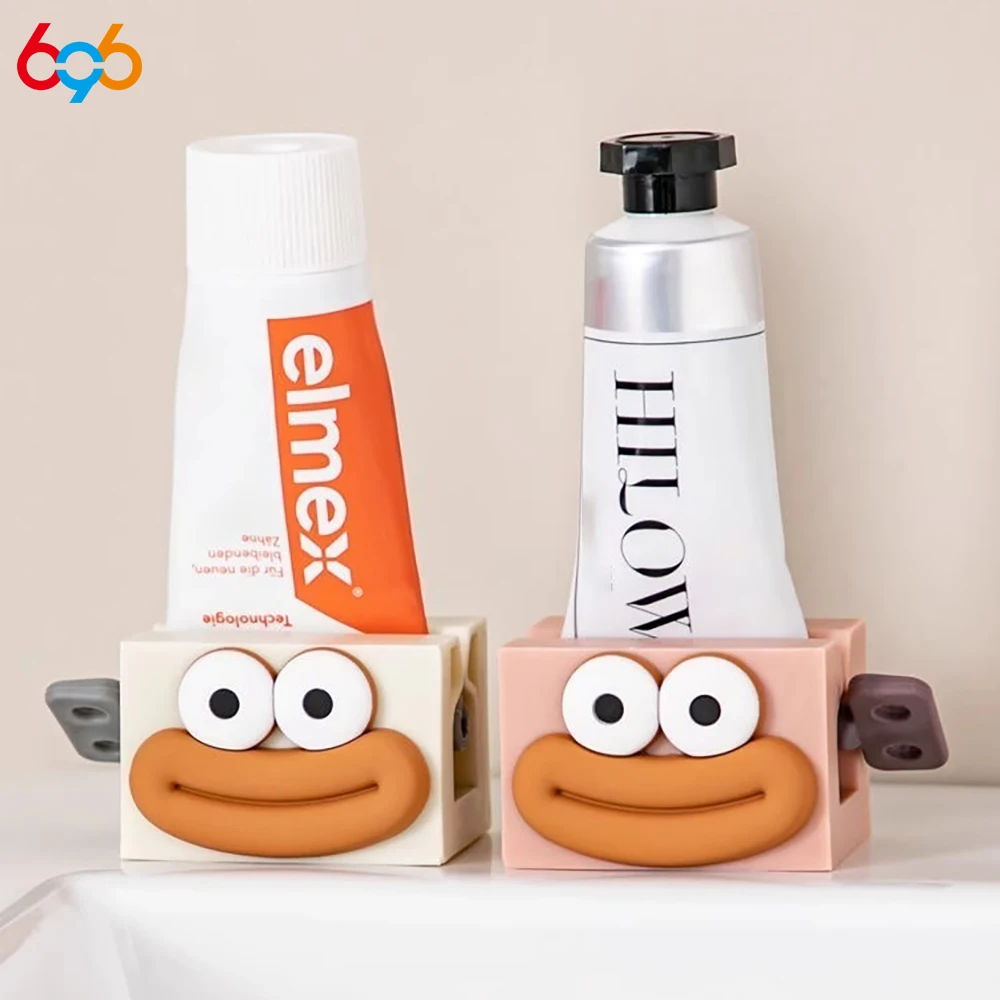 ใหม่การ์ตูนคู่มือ Squeezers ยาสีฟันบ้านห้องน้ํา Facial Cleanser Rolling Squeeze คลิปผู้ถือที่นั่งยาสีฟันน่ารัก 1
