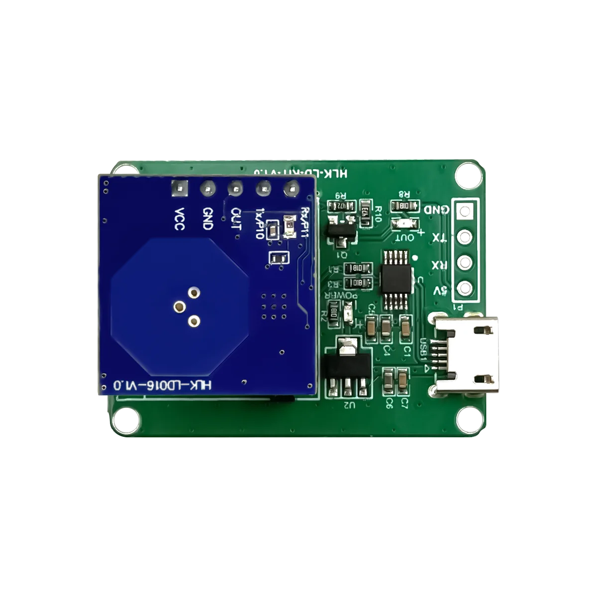 무료 배송 1pcs HLK-LD016 미니 높은 통합 스마트 홈 고성능 저전력 5.8G 레이더 센서 모듈 