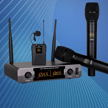 Karaoke Mic Frequency Sound Clear Wireless Microphone Uhf Professional Handheld Dynamic for Home Karaoke Meeting Party