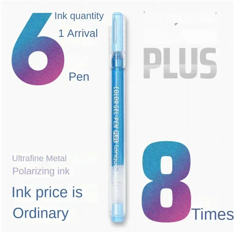 162/4 Colors Glitter Effects Gel Pen1.0mm/0.5mm Large Capacity Student Writing Pen Painting Drawing School Supplies Stationery 2