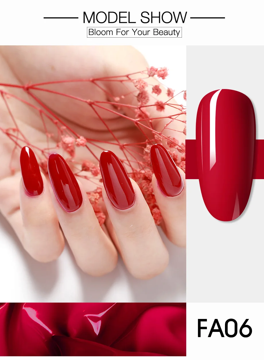 Description Picture 6 of itemROSALIND 80 Colors Gel Nail Polish Soak Off UV Lamp Semi Permanent Glitter Shiny Nail Gel Matt Top Coat Effect Gel Varnish