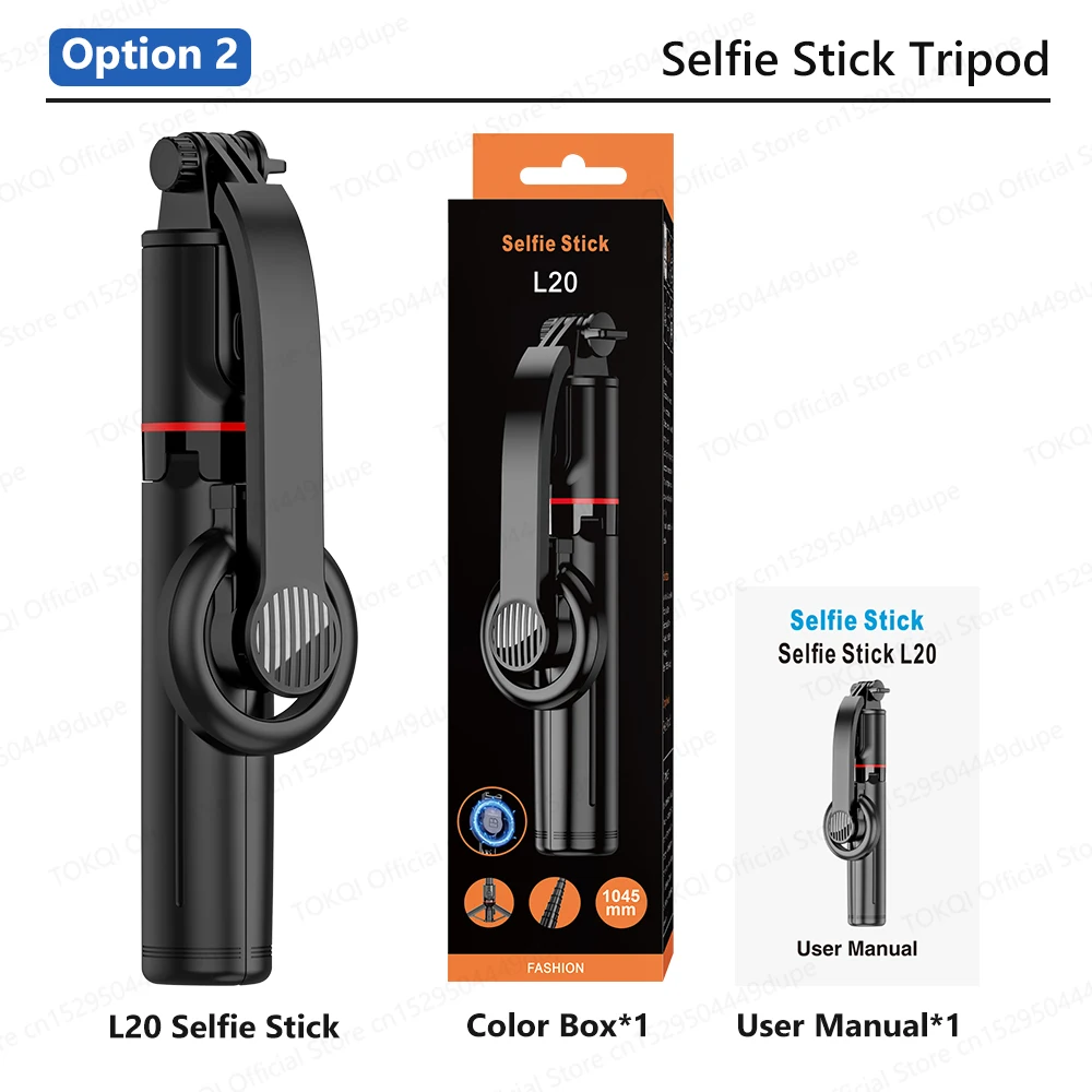 حامل هاتف مغناطيسي ثلاثي القوائم من TOKQI عصا سيلف...