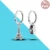 925 Silver Charm Double Hoop Earrings Fit Original Brand Charms Diy Fine Jewelry Women Gift For Fine Earring Making 27