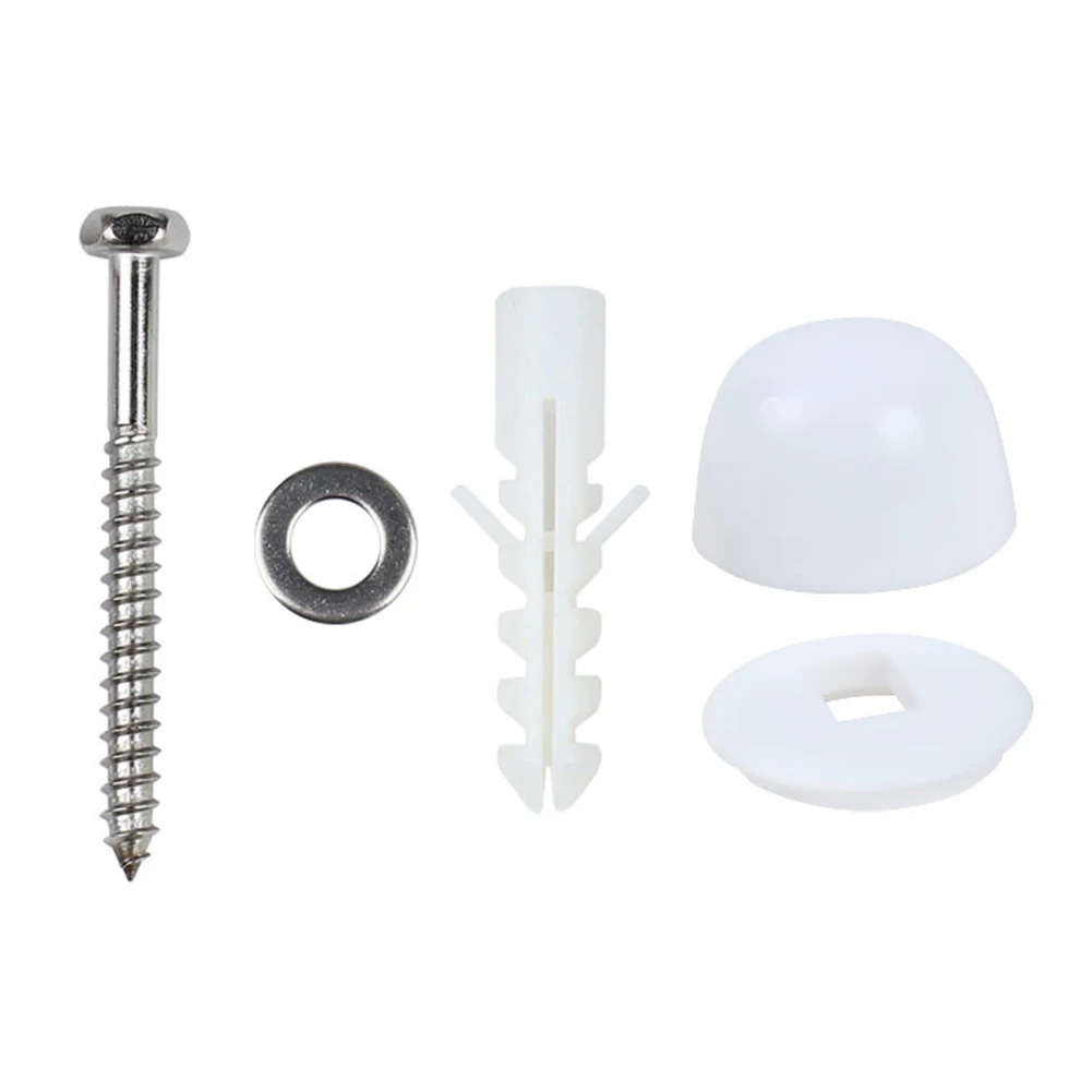 2set Long Screws With Wall Plugs Accessories Toilet Pans Bidet Fixing Kit Set Washers With End Cap for Concrete Floors Parts