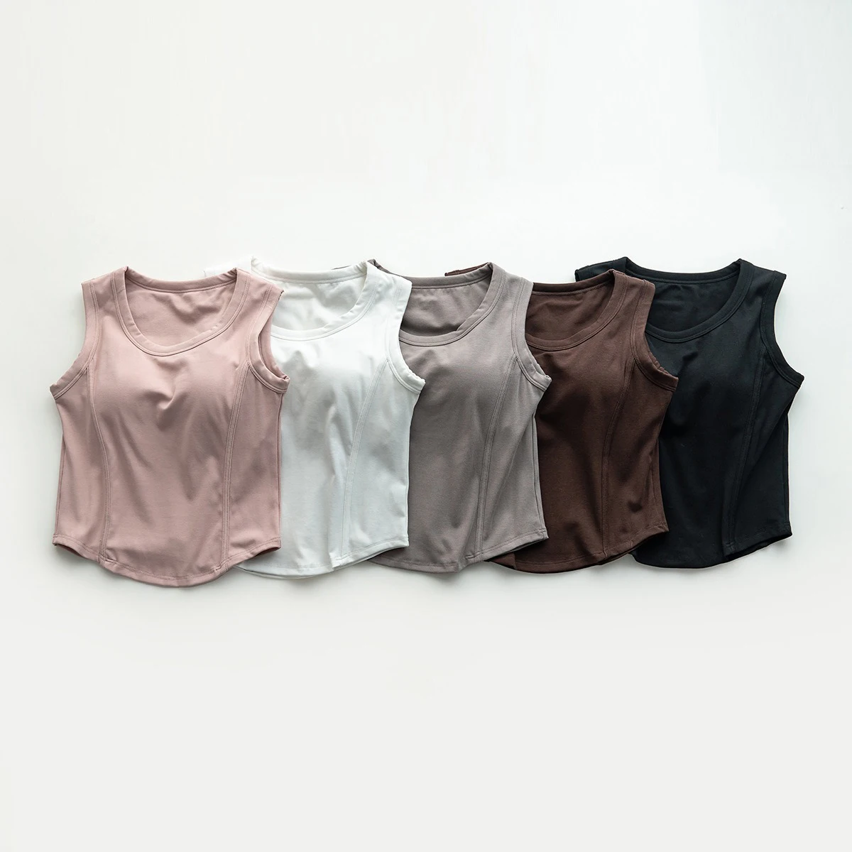 

Женская майка с нагрудной подушкой, эластичные Топы Пуш-ап, майки, спортивный жилет, сексуальный Повседневный Топ без рукавов