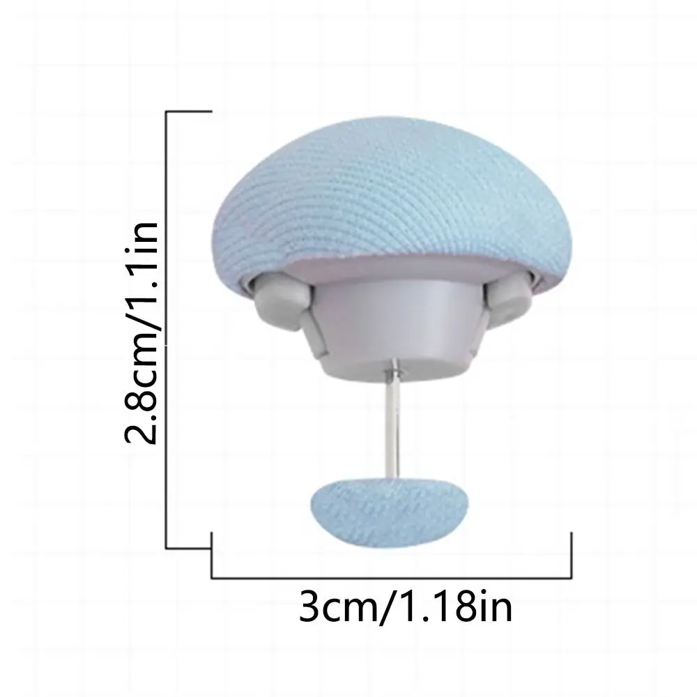 12Pcs Mushroom Duvet Cover Clips Non-Slip Soft Fabric Material Quilt Holder Fixators One-Key Unlock Safe Blanket Buckles 6