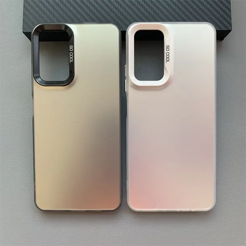 Luxury Metallic Aurora Skin Matte Phone Case Cover