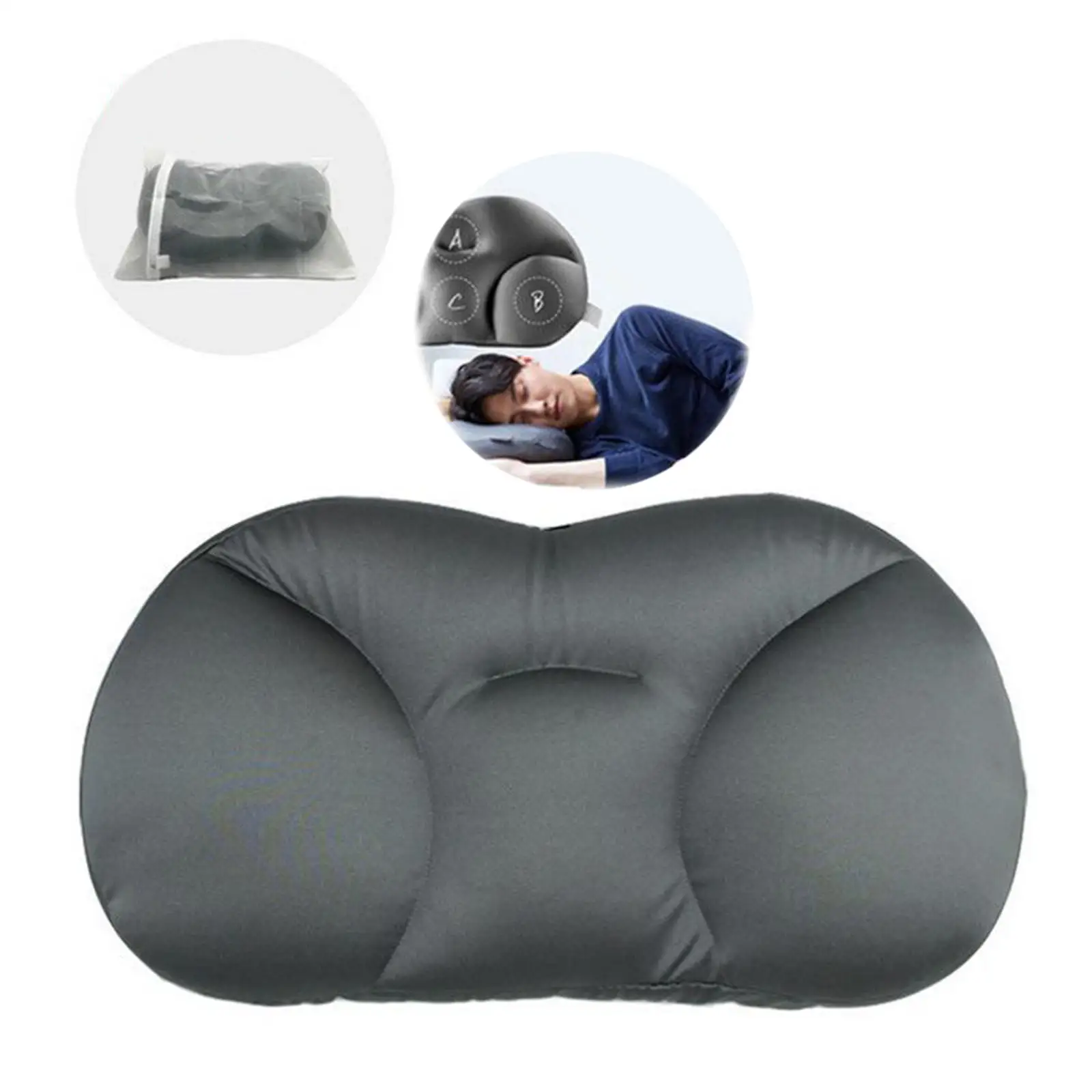 Memory Foam Sleep Pillow 3D All-round Soft Pillow for Relieve Neck Back Pain Foam Egg Pillow Orthopedic Baby Nursing Cushion