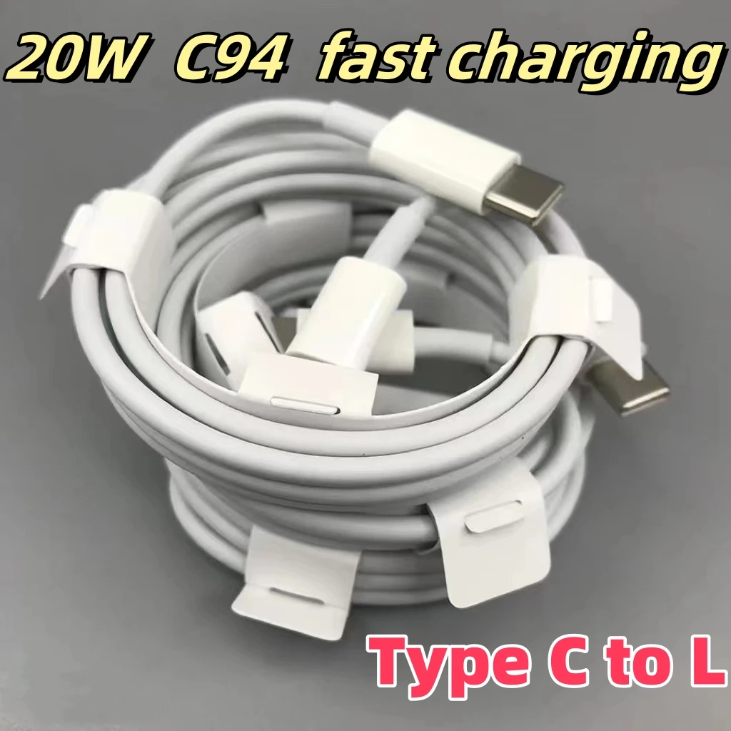 

10 шт. OEM качество настоящий 20 Вт C94 чип PD кабели для быстрой зарядки Usb C зарядный кабель для i 11 12 13 14 Pro Max в оригинальной упаковке