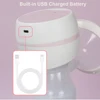 Portable Electric Breast Pump Breast Pump with LED Screen Milk Puller for Breastfeeding Low Noise 180ml Milk Bottle BPA-free 6