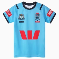 2425 New Jersey Clothing Men's T-shirt Oversixed NRL Rugby South Wales Training Uniform High-quality Short Sleeved Jersey Tees 2