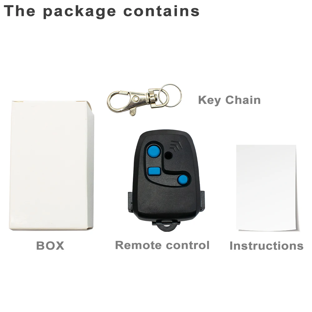 1-20pcs PECCININ 433MHz Garage Door Remote Control With Clip 3C PECCININ Gate Transmitter 433.92mhz Rolling Code 5