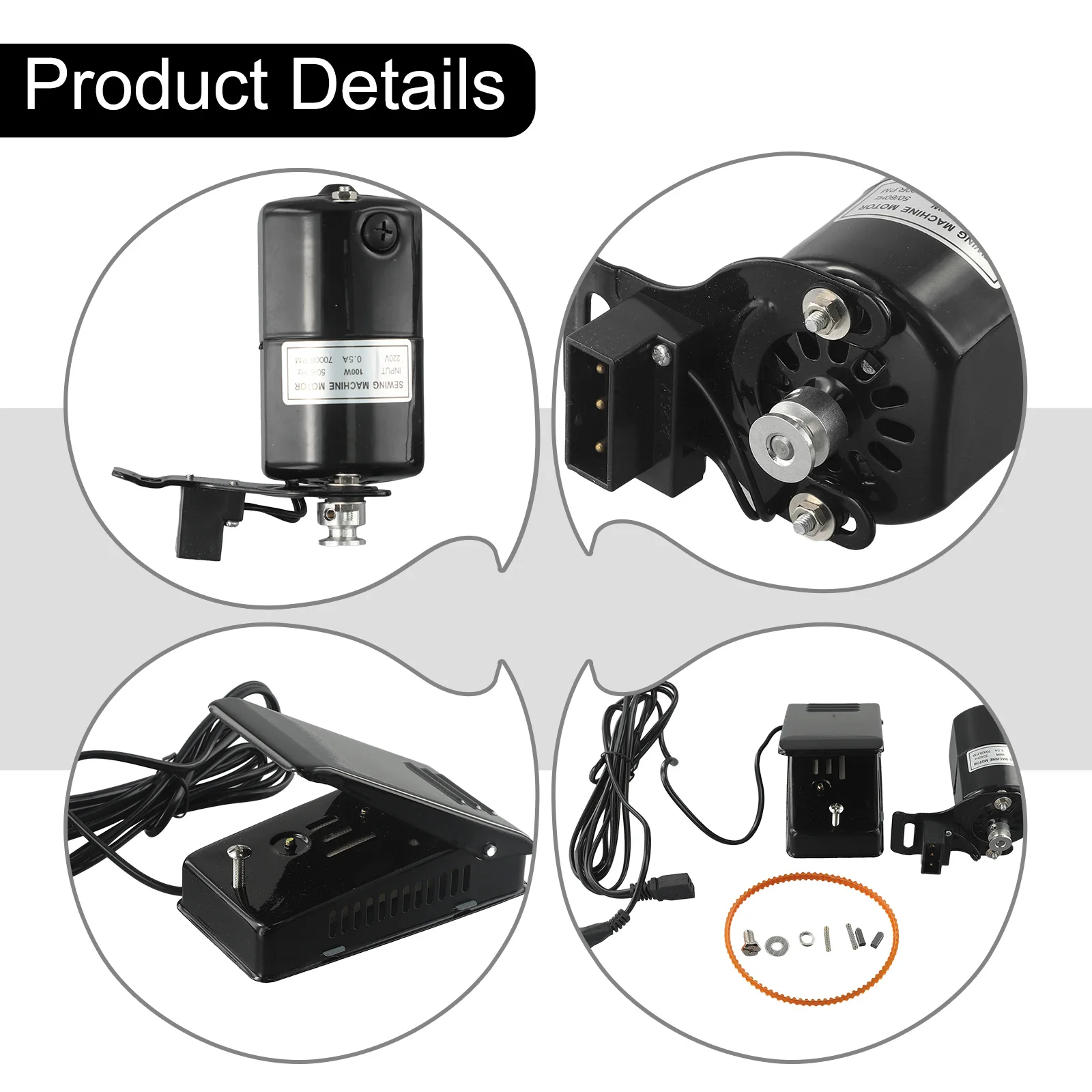 ★ 901067 ★ ミシン用コントローラー　モーター　＜6＞　2セット　YDK　YC-50T　YM-40　ベルト付 ミシン 用 モーターの通販