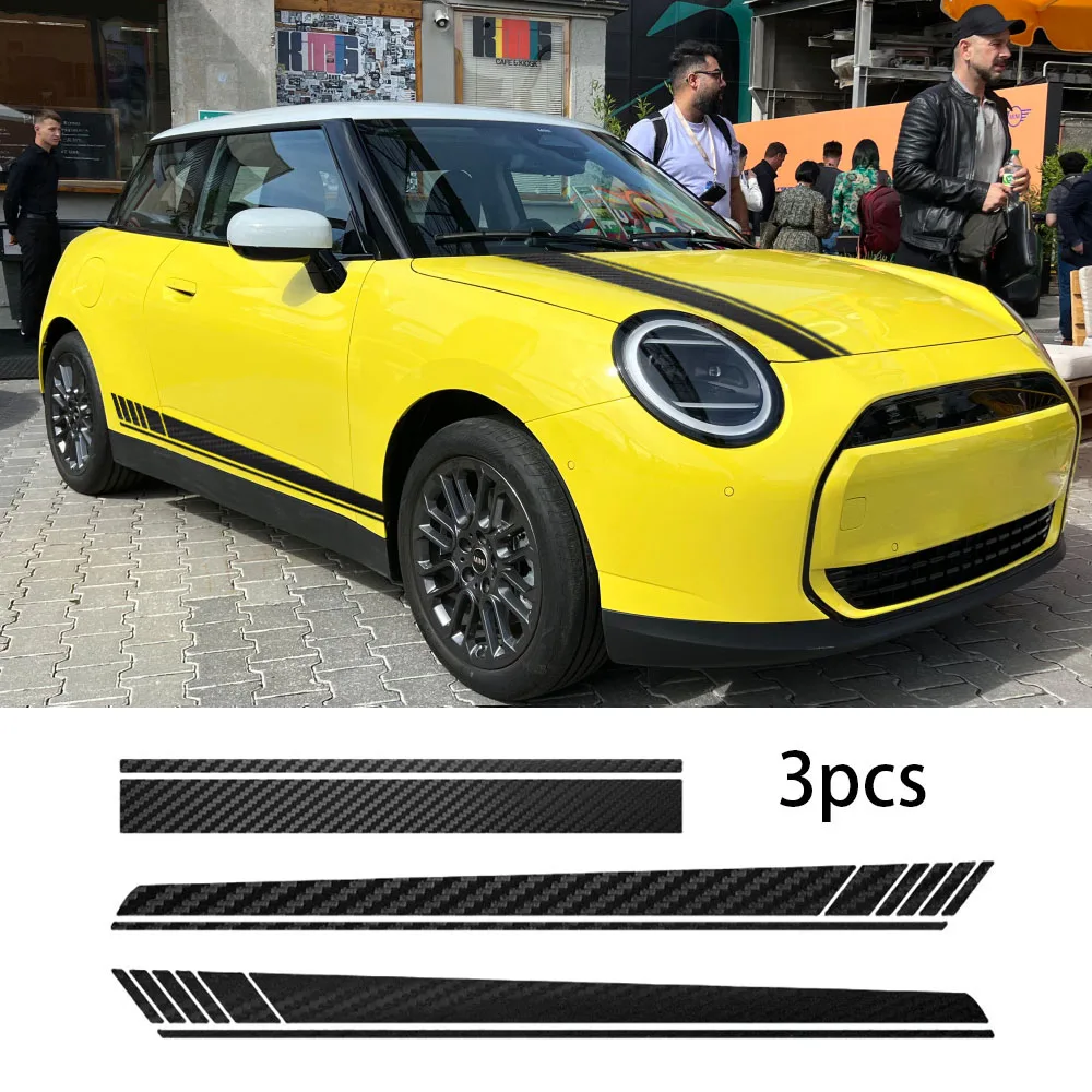 Car Vinyl Stickers Bonnet Decal Decoration Long Strip Door Decal Double Sided Tape for Car Accessories
