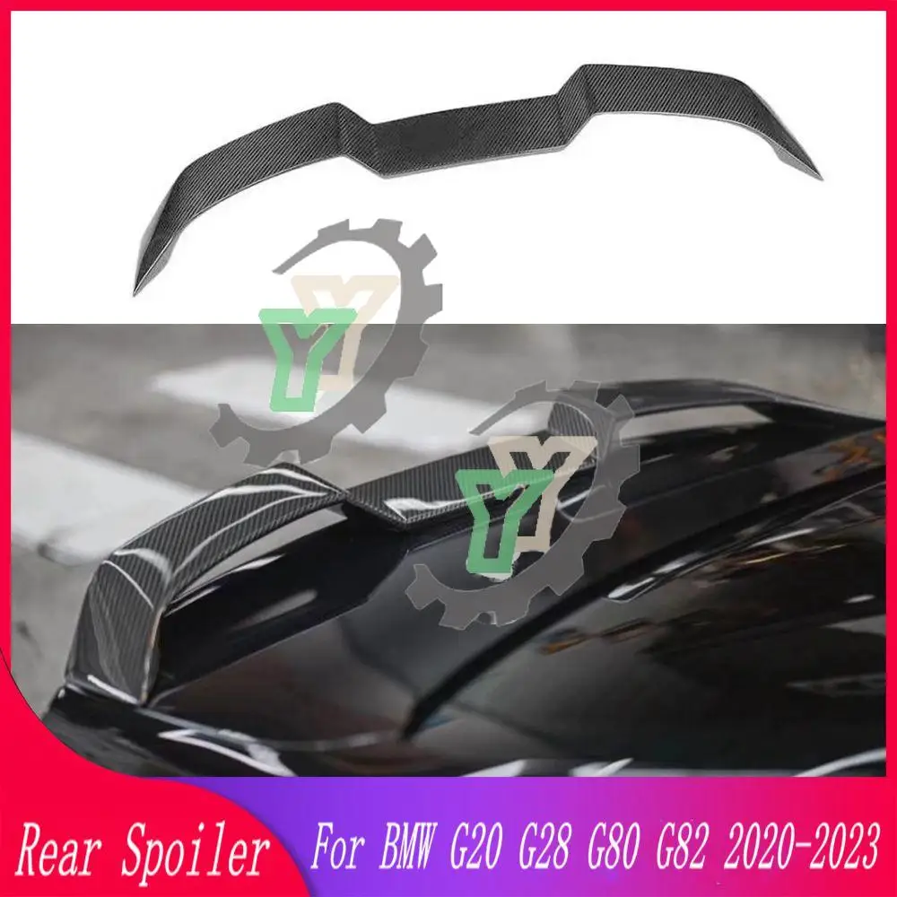 

Car Rear Trunk Spoiler Rear Wing Lip Trim For BMW 3 series 4 series M3 M4 G20 G28 G80 G82 2020 2021 2022 V style spoilers