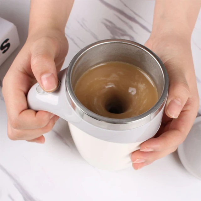 TAZA BATIDORA para Cafe Vaso Mezcladora de Bebidas Leche para Desayuno  Oficina